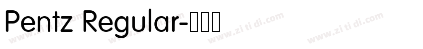 Pentz Regular字体转换 Pentz Regular字体转换